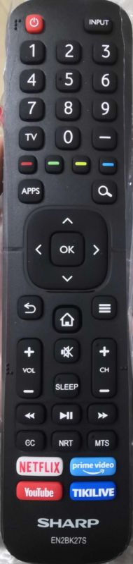  Original Sharp EN2G27S TV Remote Control with Netflix