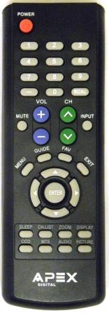 APEX LD3249RM Remote Control