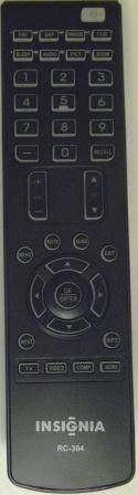 INSIGNIA RC-304 Remote Control - RemoteControls.com | Remote Controls