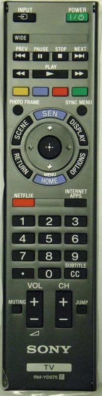 SONY RM-YD075 Remote Control - RemoteControls.com | Remote Controls